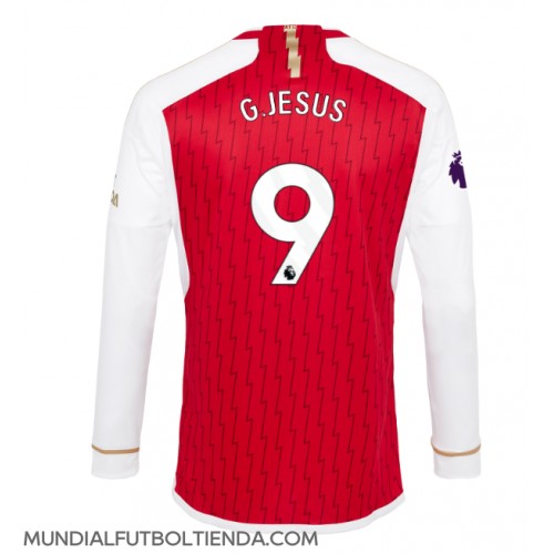 Camiseta Arsenal Gabriel Jesus #9 Primera Equipación Replica 2023-24 mangas largas